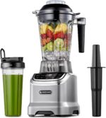AMZCHEF Professional Blender for Smoothies,4 Functions,1800W Smoothie Blender,63 Oz Pitcher/20-Oz To-go Cup，Ice and Frozen Fruit,Self-Cleaning,High Speed,Grey - Image 2