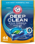 ARM & HAMMER™ Deep Clean Stain Formula Laundry Detergent Power Paks, Laundry Stain Remover, Sparkling Clean Scent, 44 Count, 44 Loads - Image 2