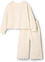 Amazon Essentials x Sofia Grainge Toddlers and Baby Girls' French Terry Pant and Top Set - Image 2