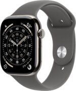 Apple Watch Series 11 [GPS + Cellular 46mm] Smartwatch with Natural Titanium Case with Stone Gray Sport Band - M/L. Sleep Score, Fitness Tracker, Health Monitoring, Always-On Display, Water Resistant - Image 2