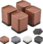 Bed Risers Furniture Risers Heavy-Duty Rectangular Adjustable Block Lift to 3 inches and 4.3 inches Desk, Sofa, Chair Legs, Refrigerator, Washing Machine Support up to 4000 pounds - Image 2