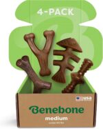 Benebone Medium 4-Pack Dog Chew Toys for Aggressive Chewers, Made in USA, 60lbs and Under - Image 2