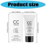 CC Cream for Older Women, CC Cream Skin Tone Adjusting for Mature Skin, Anti-Aging Sunscreen Foundatio with Moisturizer, Full Coverage, Lightweight - Image 2