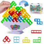 CERBONNY 48Pcs Tetra Tower Stacking Blocks Game, Board Games for Families, Parties, Travel and Team Building, Suitable for 1-4 Players Kids & Adults Toys - Image 2