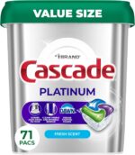 Cascade Platinum Dishwasher Pods, Dishwasher Detergent, Dish Detergent Soap, Fresh, 71 count - Image 2