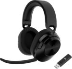 Corsair HS55 Wireless Multiplatform Lightweight Gaming Headset with Bluetooth - Dolby 7.1 Surround Sound - iCUE Compatible - PC, PS5, PS4, Nintendo Switch, Mobile - Black - Image 2