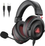 EKSA E900 Pro USB Gaming Headset for PC - Computer Headset with Detachable Noise Cancelling Mic, 7.1 Surround Sound, 50MM Driver - Headphones with Microphone for PS4/PS5, Xbox One, Laptop, Office - Image 2