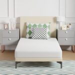 FDW | 6 Inch Twin Mattress | Medium Firm | Gel Memory Foam Mattress | White | Bed in a Box, CertiPUR-US Certified | Pressure Relief, Cooling Ventilated Foam | Washable Removable Cover - Image 2