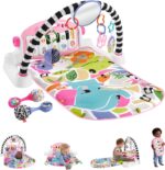 Fisher-Price Baby Musical Toy Set Glow and Grow Kick & Play Piano Gym Pink Playmat with 2 Rattle Maracas for Newborns Ages 0+ Months - Image 2