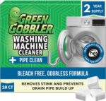 Green Gobbler Premium Washing Machine Cleaner & Deodorizer Tablets with Pipe, Drain & Hose Clean Technology | Front & Top Load Washers | 28 Count - Image 2