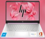 HP 14 Ultrabook, Intel CPU, 32GB RAM, 1.6TB Storage (128GB OnBoard w/ 512GB Portable Drive + 1TB OneDrive), Up to 12 hrs Battery Life, Windows 11 Pro, Honey Lavender, w/WOWPC 3-in-1 Bundle - Image 2