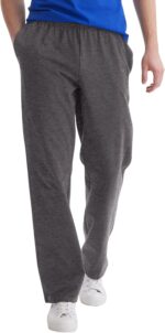 Hanes Men's Essentials Jersey Sweatpants, Cotton Lounge Pants with Pockets for Men, 32” Inseam - Image 2
