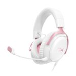 HyperX Cloud III – Wired Gaming Headset, PC, PS5, Xbox Series X|S, Angled 53mm Drivers, DTS, Memory Foam, Durable Frame, Ultra-Clear 10mm Mic, USB-C, USB-A, 3.5mm – Pink - Image 2