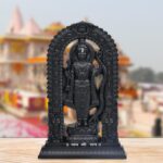 Kalakriti Ram Lalla Idol Ayodhya Mandir Lord Shree Rama 2D Murti | Hindu God Statue for Pooja Room Home Indian Diwali Decor Gift | Showpiece Puja Temple | Housewarming (Black, 6.5 Inch) - Image 2