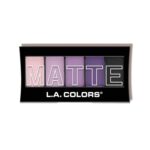 L.A. COLORS 5 Color Matte Eyeshadow Palette, Purple Cashmere CEM473 - Image 2