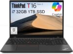Lenovo ThinkPad T16 Gen 2 Business Laptop (16" FHD+ Anti-glare, Intel 10-Core i7-1355U, 32GB DDR5 RAM, 1TB SSD), Fingerprint, 2 x Thunderbolt 4, Webcam, Ethernet, Wi-Fi 6E, Win 11 Pro w/ AI Copilot - Image 2