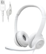 Logitech H390 Gaming Headphones, Wired Headphones with Mic, USB Headset with Microphone for PC, Noise Cancelling Microphone for Video Meetings, Music, Gaming - Off White - Image 2