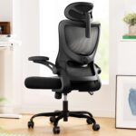 Marsail Ergonomic Office Chair: Office Computer Desk Chair with High Back Mesh and Adjustable Lumbar Support Rolling Work Swivel Task Chairs with Wheel 3D Armrests and Headrest - Image 2