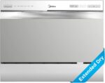 Midea MDC22P2ASS Portable Countertop Dishwasher, 6 Place Settings & 6+2 Washing Cycles Dishwashers, Energy Star Dish Washer for Dorm, RV & Apartment, 20"D x 22"W x 17.25"H, Silver, 52.9 Pounds - Image 2