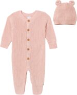 Modern Moments by Gerber Baby Sweater Knit Romper & Hat Set - Image 2