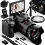NBD 64MP Digital Cameras for Photography,5K Vlogging Cameras for YouTube,16X Optical Zoom Travel Point and Shoot Digital Cameras Fotograficas with 180°Flip Screen,58mm UV Lens,2 Batteries（Black） - Image 2