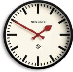 NEWGATE® Luggage Wall Clock | Modern Retro Metal Station Clock | 12 inch | Deep Metal case in Black | Contemporary Vintage Style for Kitchen, Living Room or Office - Image 2