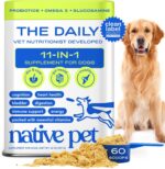 Native Pet Dog Vitamins & Supplements - 11-in-1 Vitamin Powder for Dog Food Topper - Collagen, Glucosamine, Probiotics, Omega & More- Supports Healthy Gut, Mobility & Overall Health - 60 Scoops - Image 2