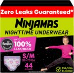 Ninjamas Girls Bedwetting Nighttime Underwear, Size S/M (38-70 lbs), 44 Count, Overnight Protection, Ultra Absorbent, Hypoallergenic - Image 2