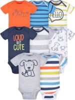 Onesies Brand baby-boys 8-pack Short Sleeve Mix & Match Bodysuits - Image 2