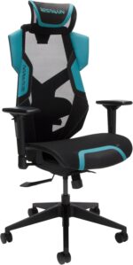 RESPAWN FLEXX Mesh Gaming Chair With Lumbar Support,Ergonomic Gaming Chair with Recline/Tilt Tension Controls, Adjustable Arms, 300lb Max Weight With Wheels for Computer/Desk/Office -Teal - Image 2