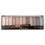 Rimmel London Magnif'Eyes Eyeshadow Palette, 12 Shades, Blendable Formula, Versatile, 001, Nude, 0.5oz - Image 2