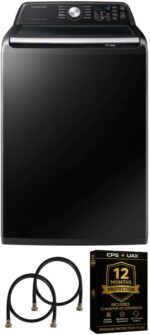 Samsung 4.7 Cu Ft Top Load Washing Machine Bundle with Built-In WaterJet Faucet, Self Clean, Low Vibration Quiet Wash, Smart Wi-Fi, Includes Hoses & 1-Year CPS Protection - Image 2