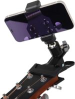 Smart Guitar Headphone Holder Mount,Universal Guitar Accessories for Live Broadcast,Teaching,Recording, Compatible for iPhone and Android Phones,Fits Electric Guitar,Bass,Ukulele - Image 2