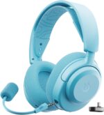 SteelSeries Arctis Nova 3P Wireless Multi-Platform Gaming Headset — Mobile App Control — 40 HR Battery — Neodymium Magnetic Drivers — 2.4GHz/Bluetooth — PS5, PS4, PC, Switch, Mobile — Aqua - Image 2