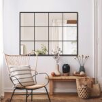 Suidia Wall Mirror, 30" x 40" Window Decorative Mirrors, Metal Framed Wall Decor Wall-Mounted Mirrors for Bedroom, Living Room, Entryway, Black - Image 2