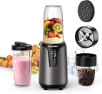 TECKNET 1000W Bullet Blender for Smoothies, Small Personal Nutri Blender for Protein Shakes and Smoothies, Coffee Mixer with 2 BPA-Free Cup, Portable Countertop Grinder Combo Kitchen Appliances - Image 2