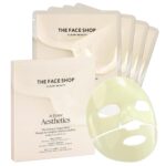 THE FACE SHOP Vita-Toning Vegan Collagen Face Mask, Korean Glass Skin Essential, Hydrogel Mask for Moisturizing & Skin Elasticity, Improves Uneven Tone, 4EA - Image 2