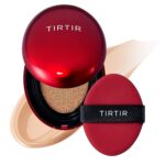 TIRTIR Mask Fit Red Cushion Foundation | Full coverage, Weightless, Skin fit, Satin Glow Finish, Korean Makeup BB Foundation, beauty, Tattoo cover up, Buildable (#24N Latte, 0.63 Fl Oz) - Image 2