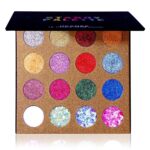 UCANBE Pro Glitter Eyeshadow Palette - Professional 16 Colors - Chunky & Fine Pressed Glitter Eye Shadow Powder Makeup Pallet Highly Pigmented Ultra Shimmer for Face Body - Image 2