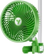 VIVOSUN AeroWave E6 Grow Tent Fan 6”, EC Motor, Smart Wifi Control, US Patented Auto Oscillating Clip fan, Weatherproof IP-54, Strong Airflow but Quiet for Hydroponic Ventilation Circulation, 1-Pack - Image 2