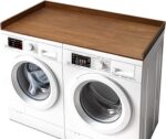Washer Dryer Countertop, 27.5" x 54" Bamboo Washer and Dryer Countertop for Laundry Room Organization(Retro Brown) - Image 2