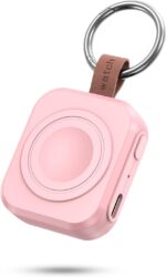 for Samsung Galaxy Watch Charger,1200mAh Portable Charger for Samsung Galaxy Watch 8/8 Classic/7/Ultra/6/6 Classic/5/5 Pro/4/3,Active 2/1 (Pink) - Image 2