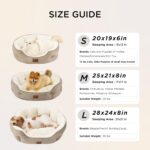 Bedsure Dog Beds for Small Dogs - Round Cat Beds for Indoor Cats, Washable Pet Bed for Puppy and Kitten with Slip-Resistant Bottom, 20 Inches, Camel - Image 7