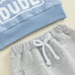 Kupretty Toddler Baby Boy Fall Winter Clothes Letter Graphic Long Sleeve Sweatshirt Pullover Tops + Joggers Pants Outfit Set - Image 6