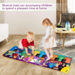 Kids Musical Piano Mats with 25 Music Sounds,Musical Toys Baby Floor Piano Keyboard Mat Carpet Animal Blanket Touch Playmat Early Education Toys for 1 2 3 4 5 6+ Year Girls Boys Toddlers - Image 7