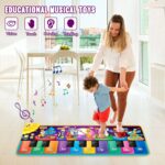 Kids Musical Piano Mats with 25 Music Sounds,Musical Toys Baby Floor Piano Keyboard Mat Carpet Animal Blanket Touch Playmat Early Education Toys for 1 2 3 4 5 6+ Year Girls Boys Toddlers - Image 8