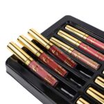 Matte Liquid Lipstick set Waterproof Long Lasting Non-Stick Cup Liquid Lipgloss Velvety Liquid Lipstick Kiss-proof Durable Nude Lip Gloss (12PCS) - Image 8