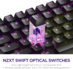 NZXT Function 2 MiniTKL Wired Tenkeyless Optical Gaming Keyboard - 8K Polling Rate - Linear Optical Switches - Adjustable Actuation - Double-Shot PBT Keycaps - RGB - Hot-Swappable - Black - Image 3