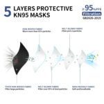 KN95 Face Mask Disposable Adults - 100 Pack 5 Layer Protection Adjustable KN95 Mask Breathable Comfortable Respirator Women Men KN95 Face Mask Individually Wrapped - Image 4