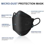 KN95 Face Mask Disposable Adults - 100 Pack 5 Layer Protection Adjustable KN95 Mask Breathable Comfortable Respirator Women Men KN95 Face Mask Individually Wrapped - Image 5
